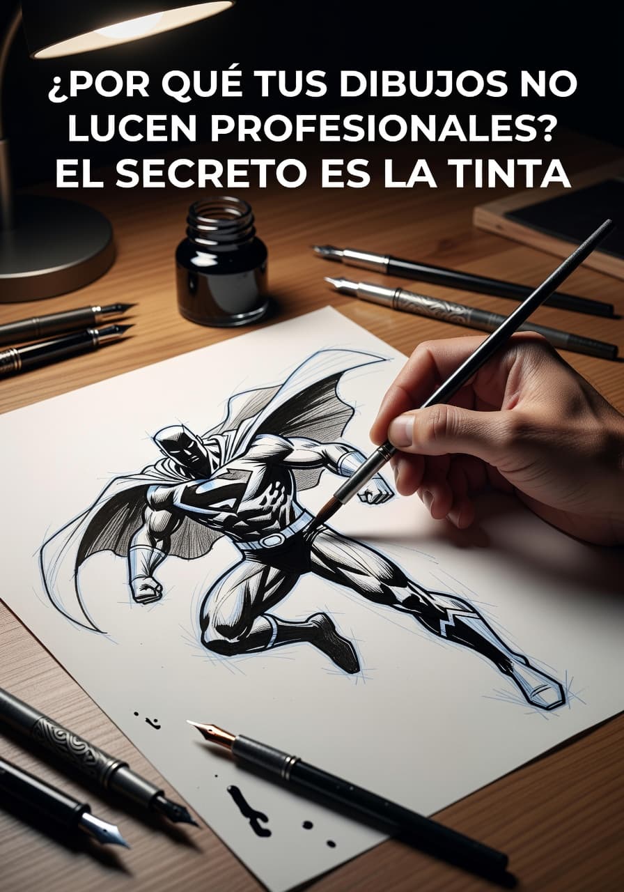 Domina la Tinta: De Bocetos Planos a Obras Maestras