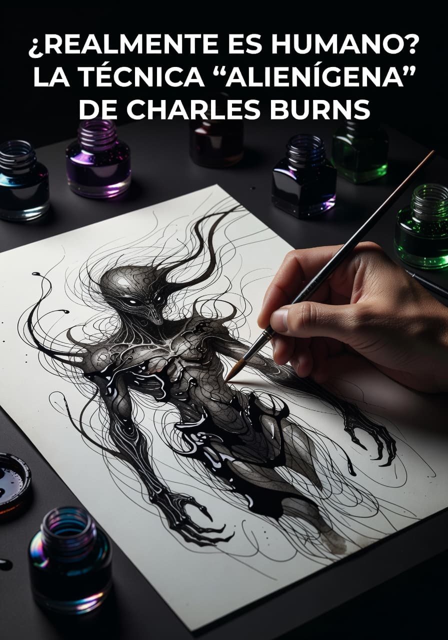 Domina la Precisión de Charles Burns: Maestro del Contraste