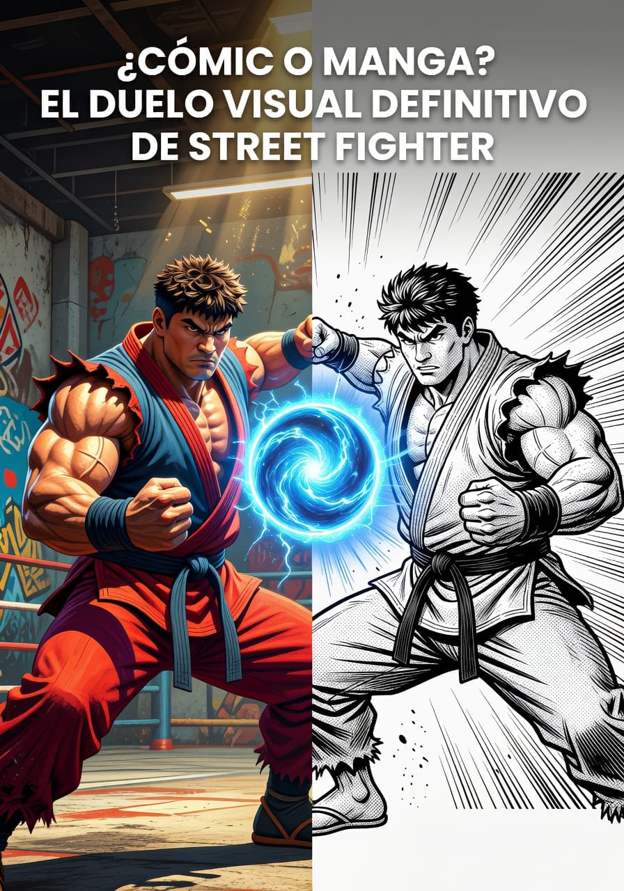 Street Fighter: El Duelo Artístico entre Cómic y Manga