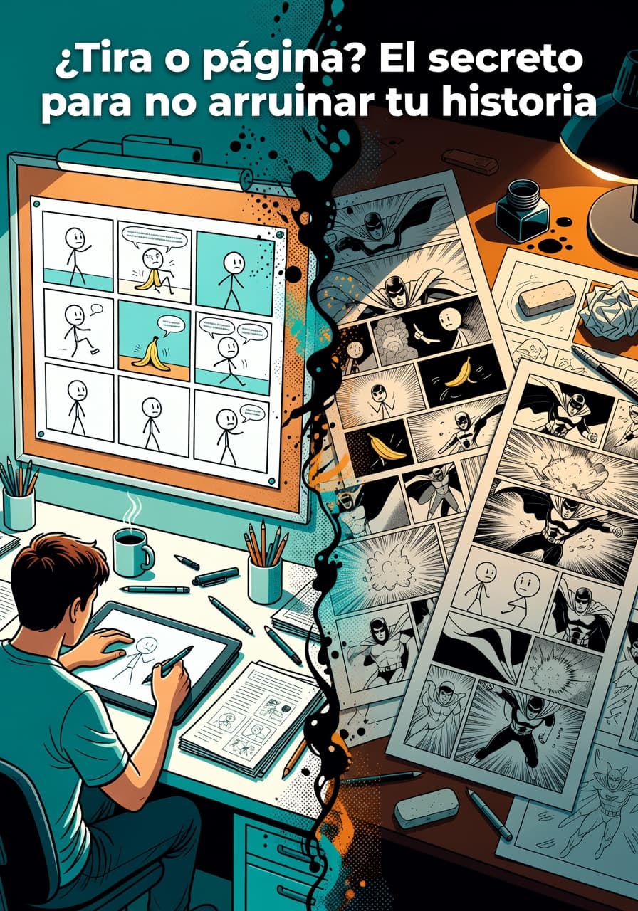 ¿Tira o página? Domina el formato ideal para tu cómic