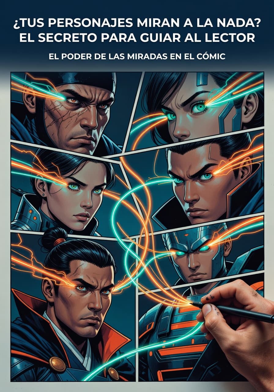 El lenguaje secreto de las miradas en tus viñetas