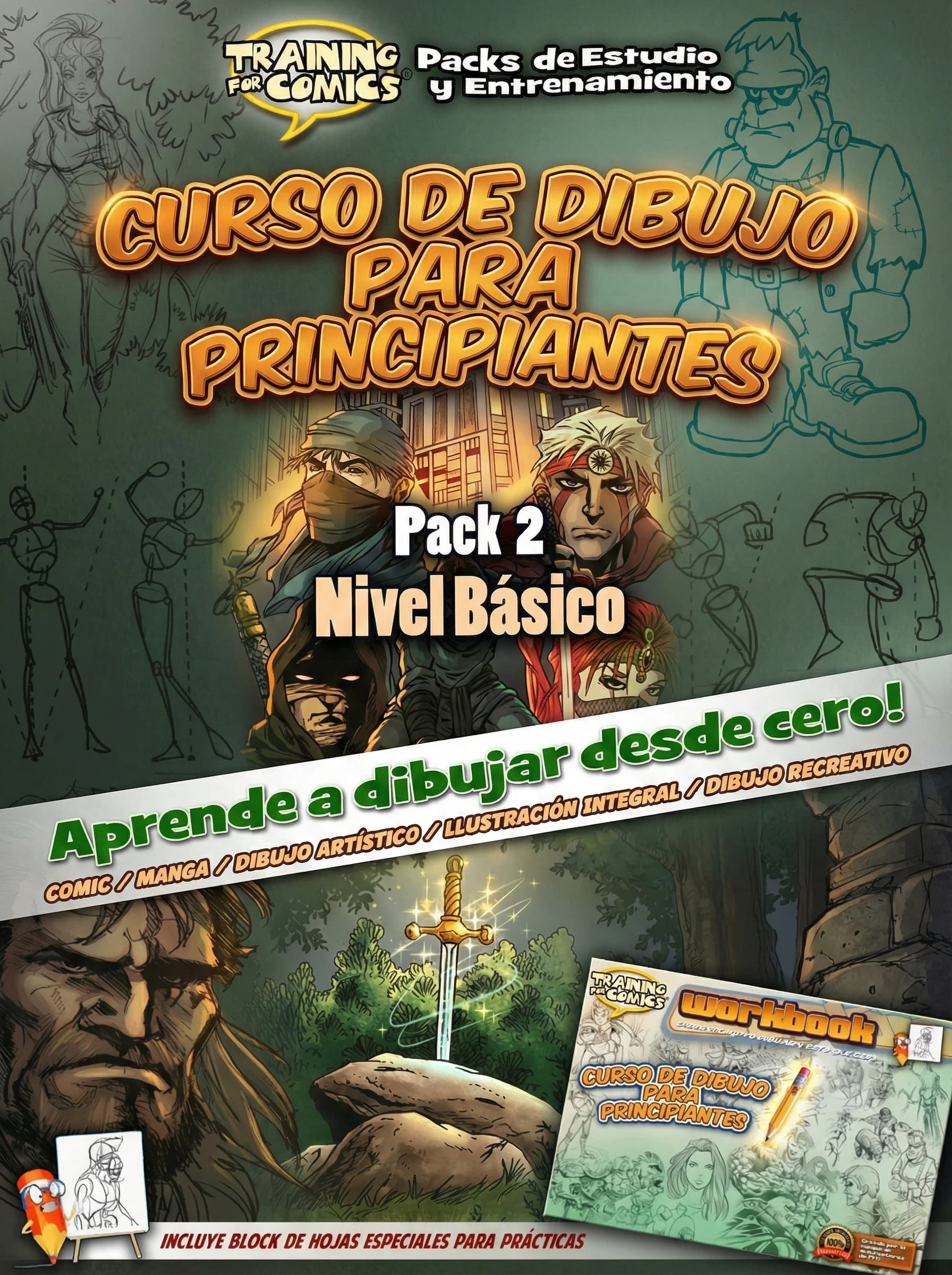 Curso de Dibujo para Principiantes - Pack 2