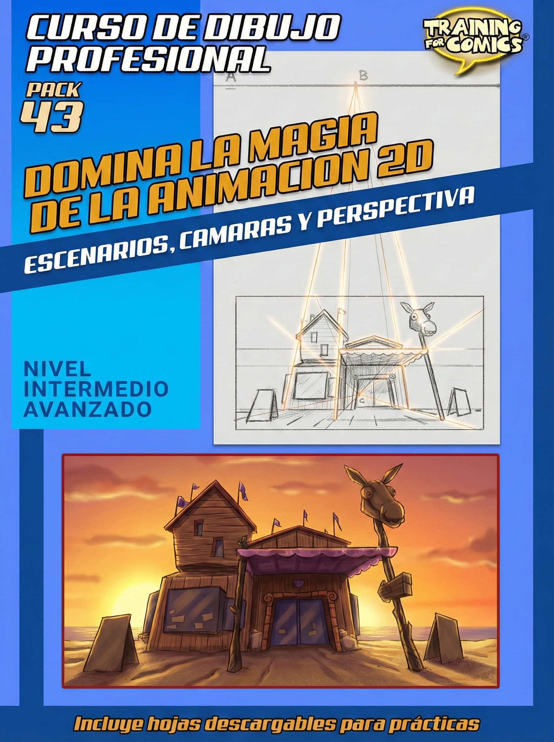 Domina la Perspectiva y Cámara en Fondos de Animación