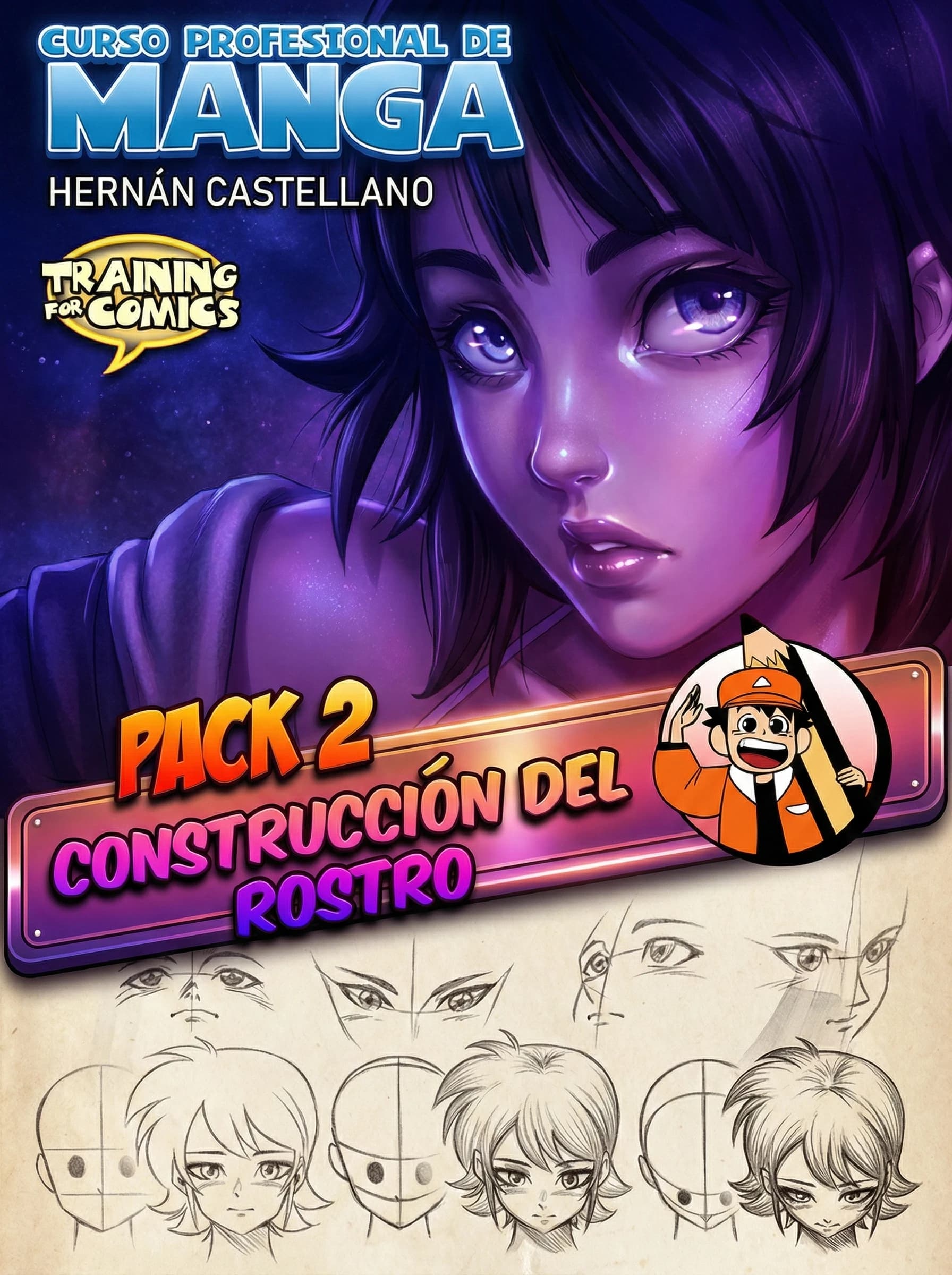 Construcción del Rostro Manga: Pack 2
