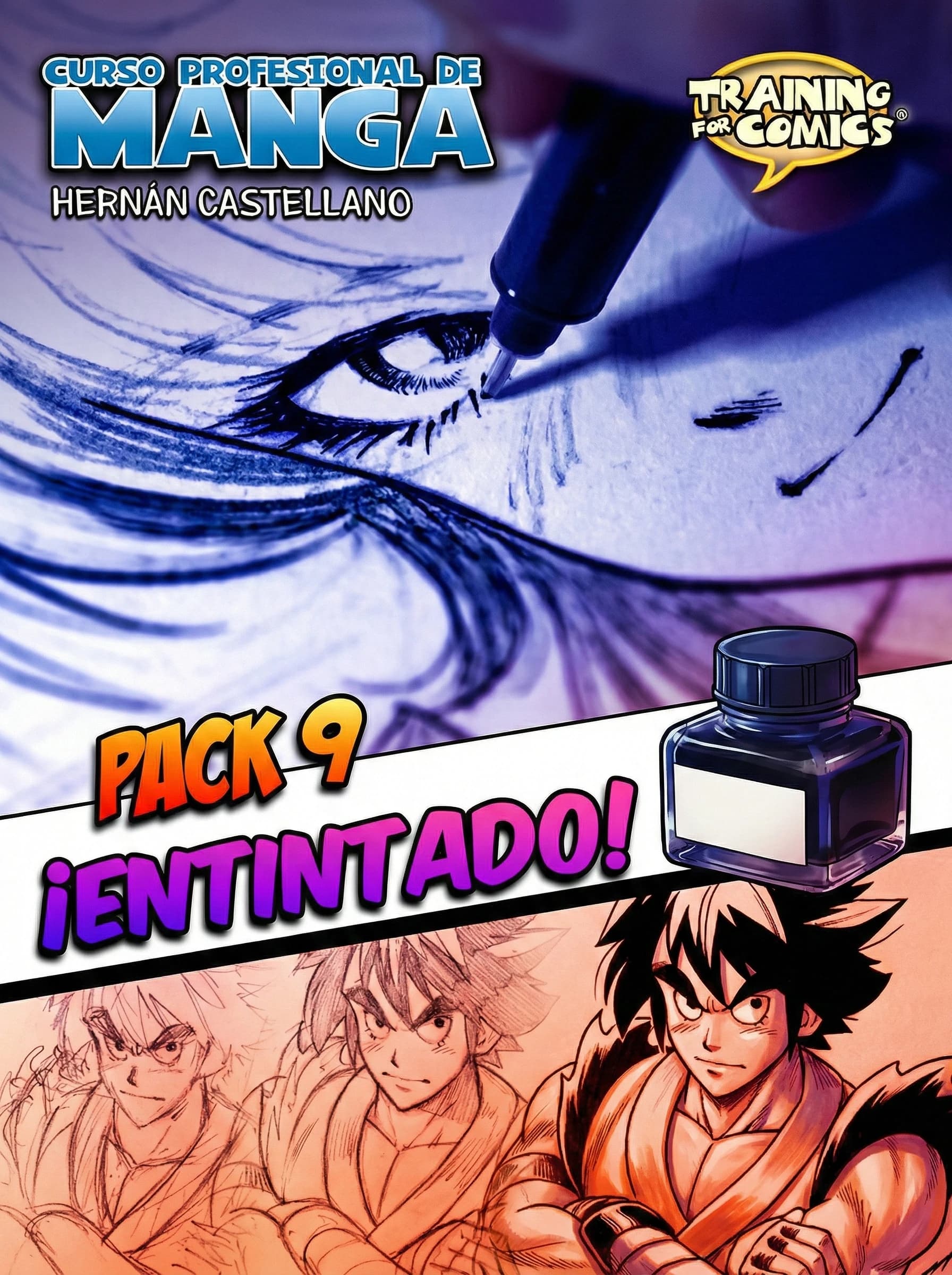 Pack 9: Entintado Profesional para Manga