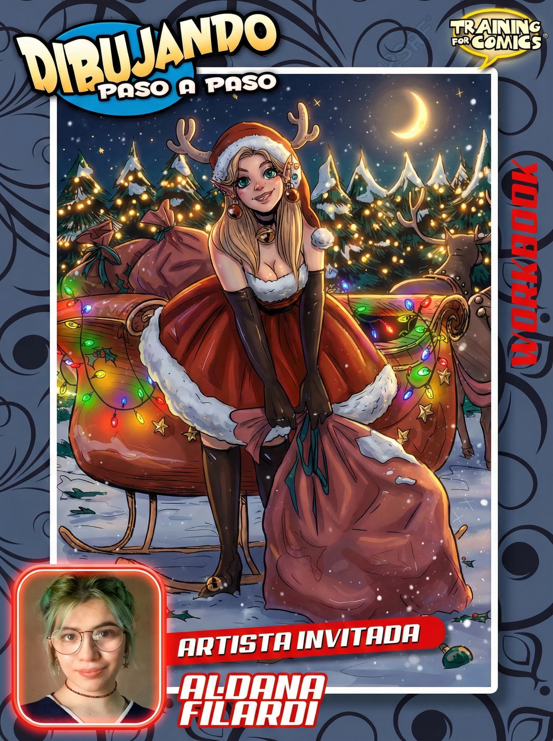 Crea Personajes Mágicos: Elfa Navideña en su Trineo