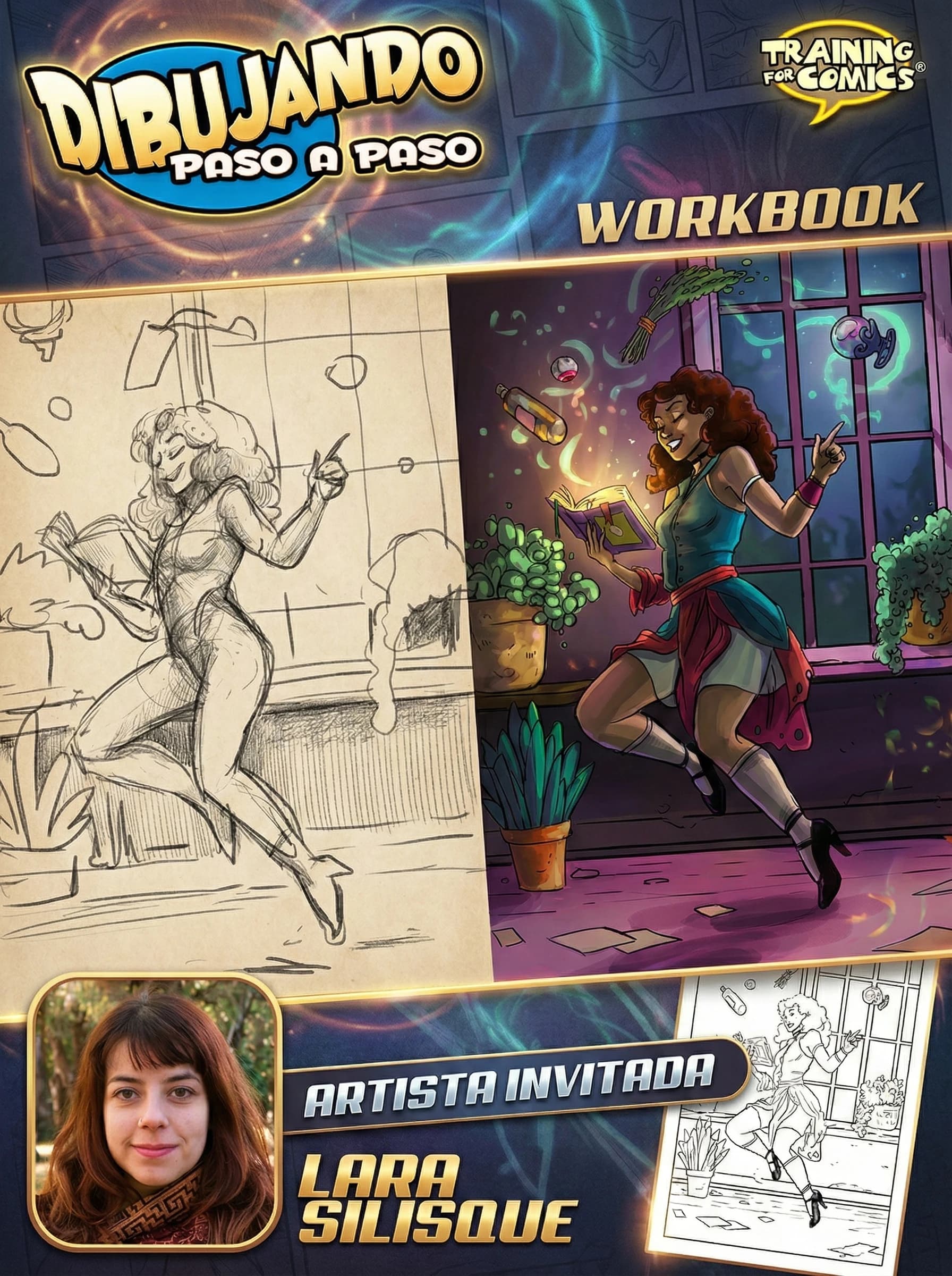 Ilustración Dinámica: Crea tu Bibliotecaria Mágica